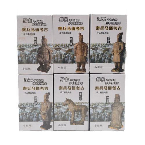 兵马俑秦始皇考古挖掘玩具创意儿童益智早教玩具复活军团考古兵俑 - 图0