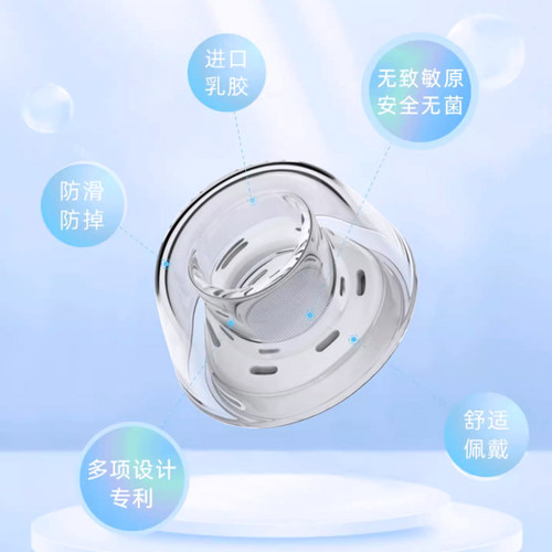 适用Apple/苹果AirPods Pro1/2代耳塞latex胶乳透明防滑耳帽二代 - 图0