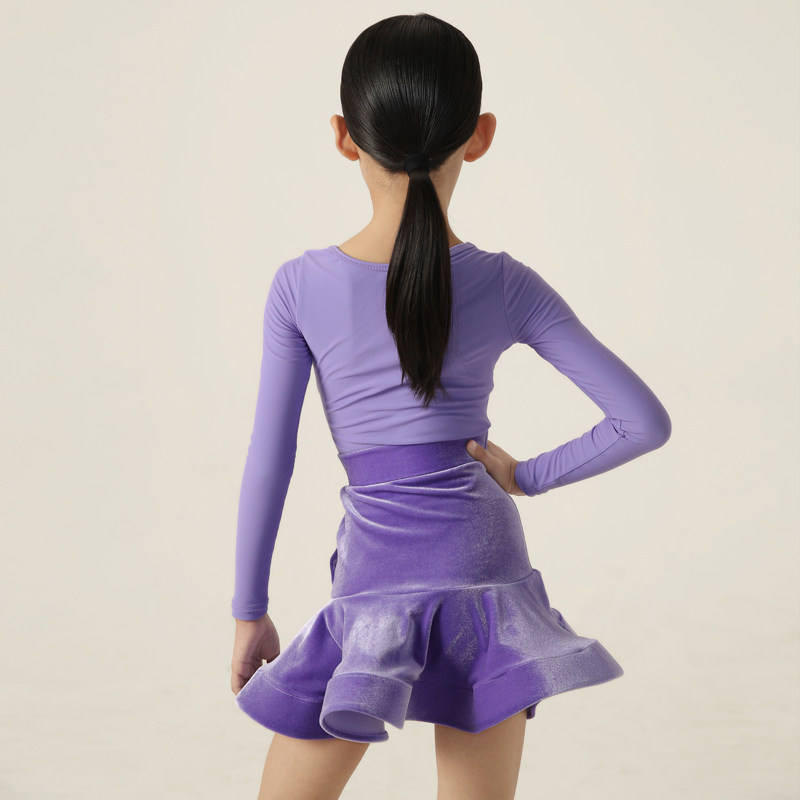 FAZ儿童秋冬新款拉丁舞蹈练习表演舞服少儿网红练功训练演出服装,淘宝优惠券,粉丝福利购,淘宝优惠卷