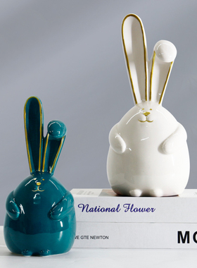 日系轻奢陶瓷可爱风装饰品小物件