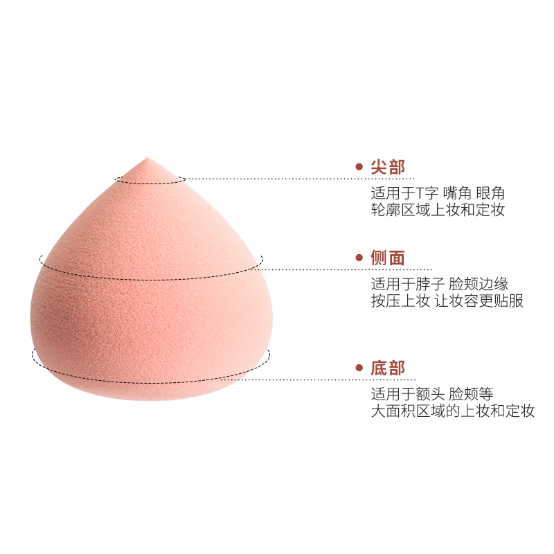 美道旗舰店雪媚娘美妆蛋屁桃水蜜桃子海绵粉扑化妆蛋单一个装不吃粉韩国芯桃3