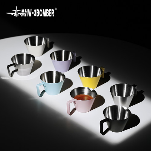 MHW-3BOMBER轰炸机咖啡萃取杯 浓缩咖啡杯不锈钢量杯 泽田小量杯 - 图2