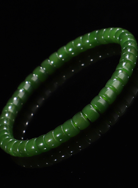 毕业级碧玉直切手串直径6mm单圈