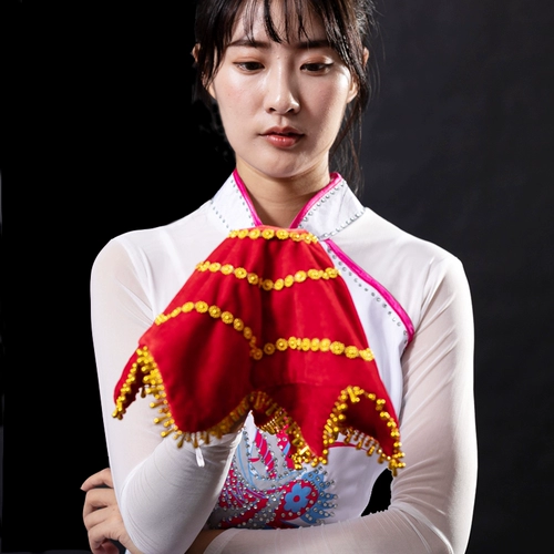 Носовой платок цветы взрослые танцы пара специальных платковых квадратных танцев на северо -восток скручивание восьмиугольных платок янга