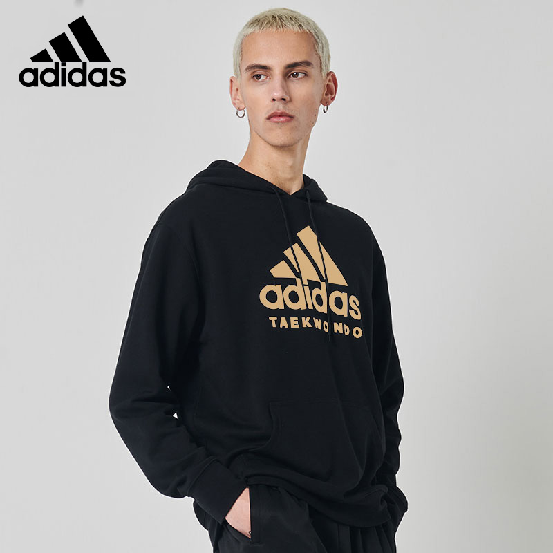 Adidas阿迪达斯连帽卫衣男女2022秋季新款宽松休闲运动上衣套头衫