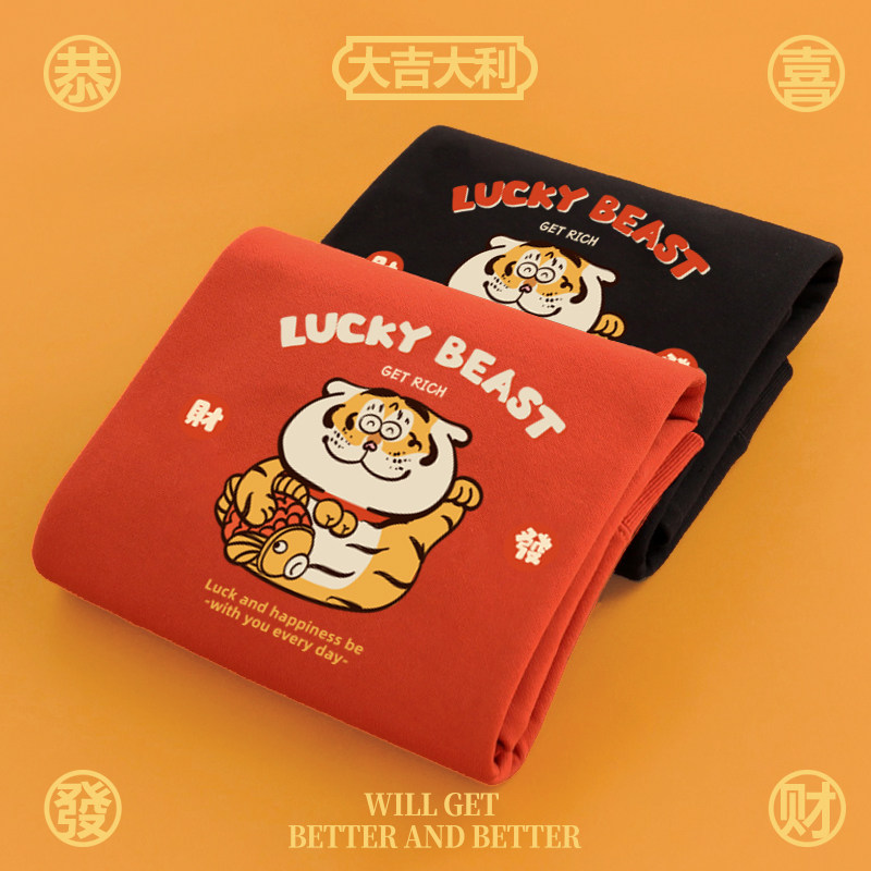 原创潮牌卡通小老虎情侣冬季潮卫衣 evapanda卫衣