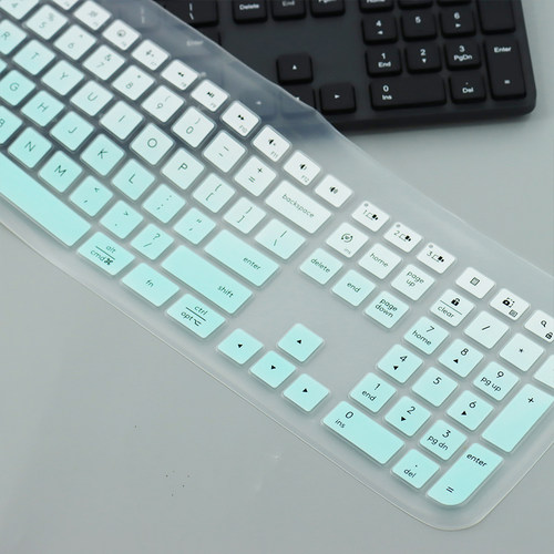适用罗技k950键盘膜k580键盘保护膜k380键盘防尘罩mk470键盘按键贴mx keys全覆盖k120台式68键硅胶98键108键 - 图1