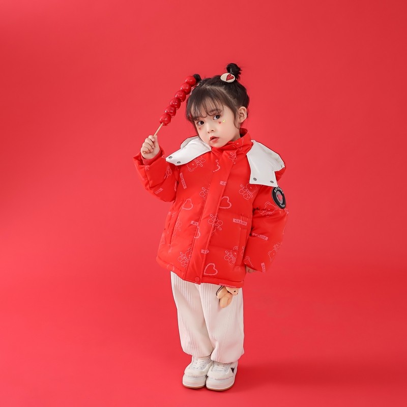 【年服系列】女童羽绒服冬季2026新款儿童洋气女宝宝新年加厚外套,淘宝优惠券,粉丝福利购,淘宝优惠卷