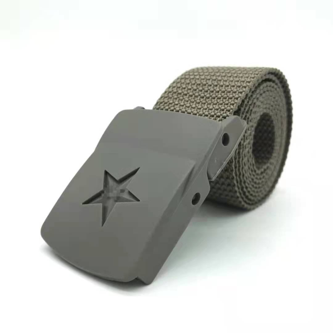 编织外腰带男迷彩服军训内腰带作训腰带帆布编制腰带军迷皮带 - 图0