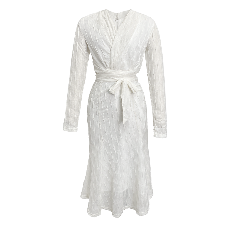 欧洲站法式白色高级感很仙的连衣裙 ruuhee连衣裙