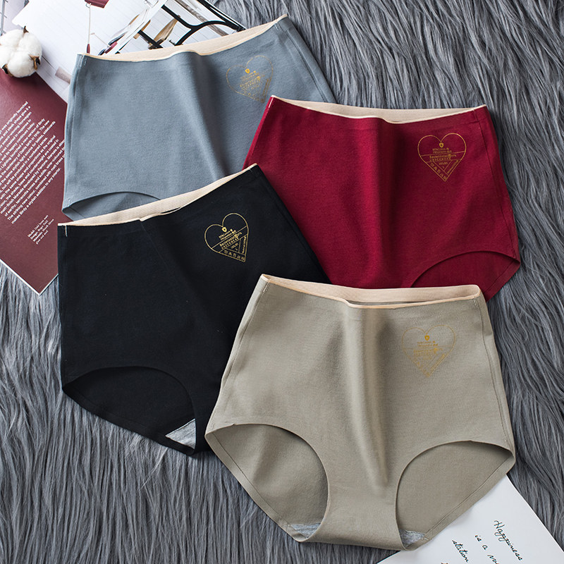 高腰纯棉抗菌无痕收腹短裤性感内裤 福奇熊内裤