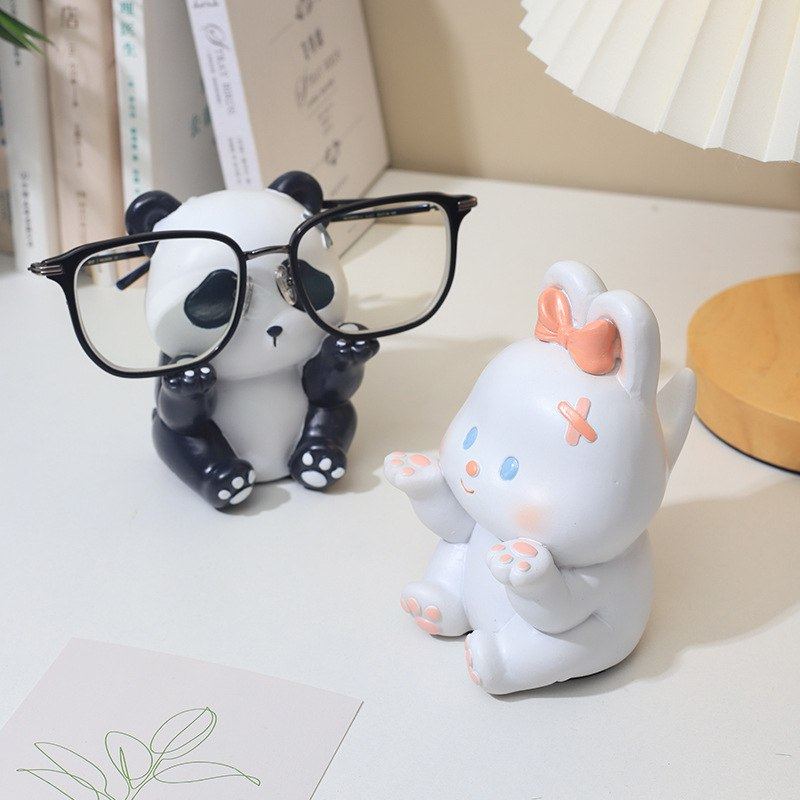 眼镜展示收纳支架树脂工艺品教师节动物礼物办公装饰家居卡通摆件,淘宝优惠券,粉丝福利购,淘宝优惠卷