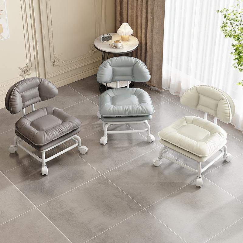 家用万向轮凳子客厅旋转轮滑云朵凳椅子成人休闲跨境靠背换鞋凳凳,淘宝优惠券,粉丝福利购,淘宝优惠卷