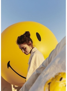 笑脸气球 气模儿童摄影写真影楼拍照道具广告摄影装饰打卡点布置