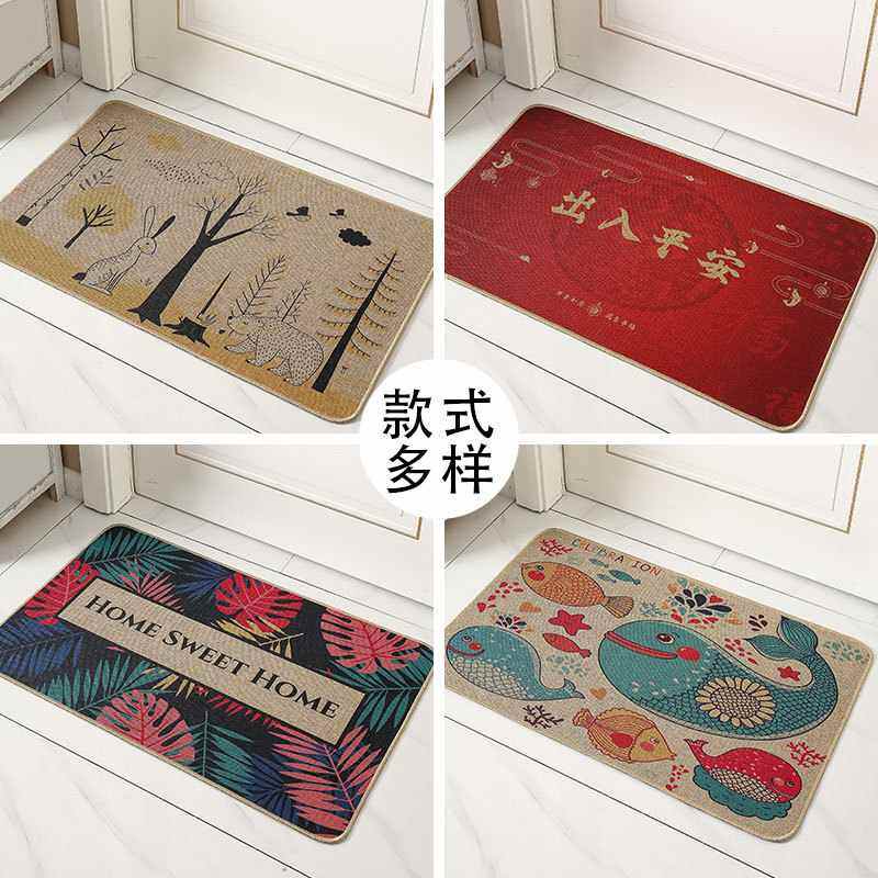 亚麻地垫厨房橡胶垫进门厂家批发防滑进门吸水浴室垫亚麻垫地毯,淘宝优惠券,粉丝福利购,淘宝优惠卷