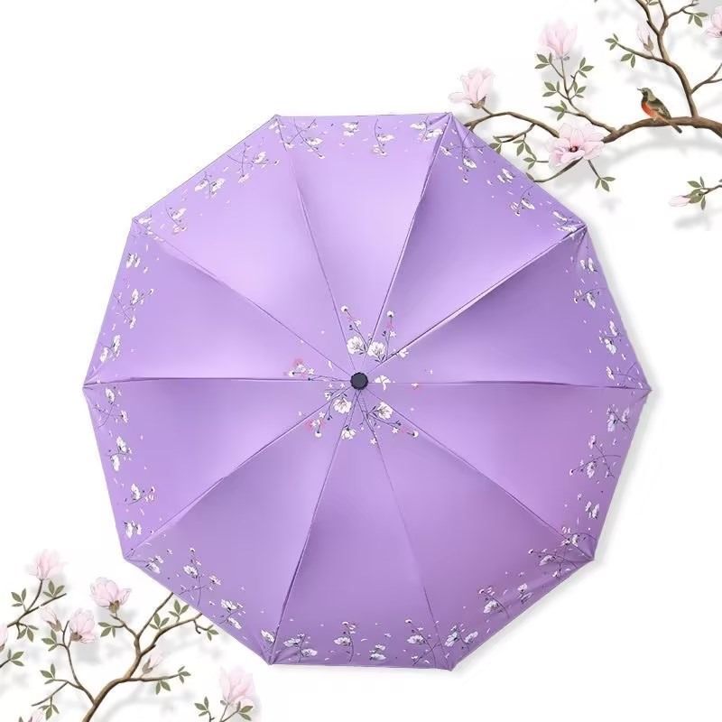 新品 十骨抗风双人雨伞大号黑胶晴雨两用户外遮阳伞加厚折叠手动,淘宝优惠券,粉丝福利购,淘宝优惠卷