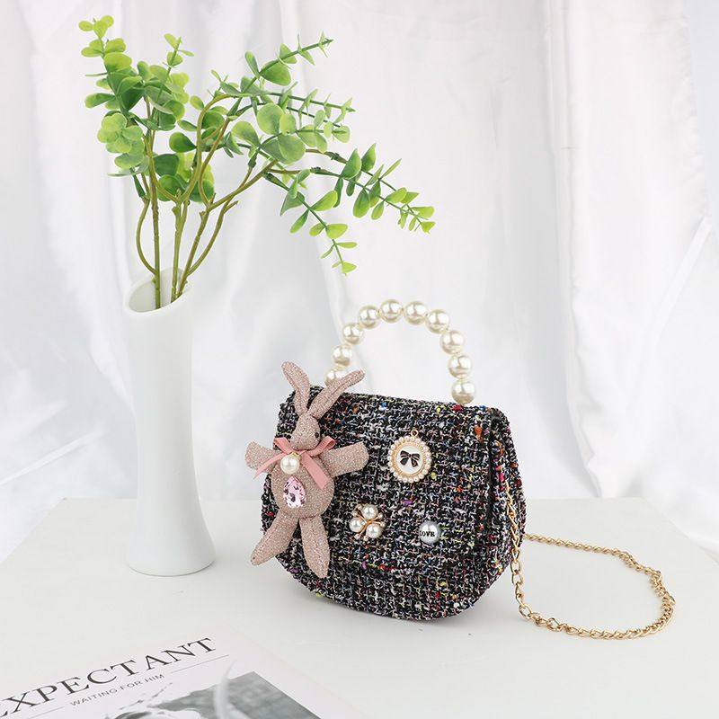 新品 2025新款兔珍珠迷你包包女 斜挎手提包可爱百搭链条单肩包,淘宝优惠券,粉丝福利购,淘宝优惠卷