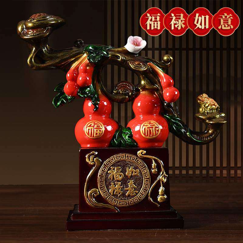平安如意苹果新年摆件乔迁装饰品礼品玄关新居客厅新中式酒柜电视,淘宝优惠券,粉丝福利购,淘宝优惠卷