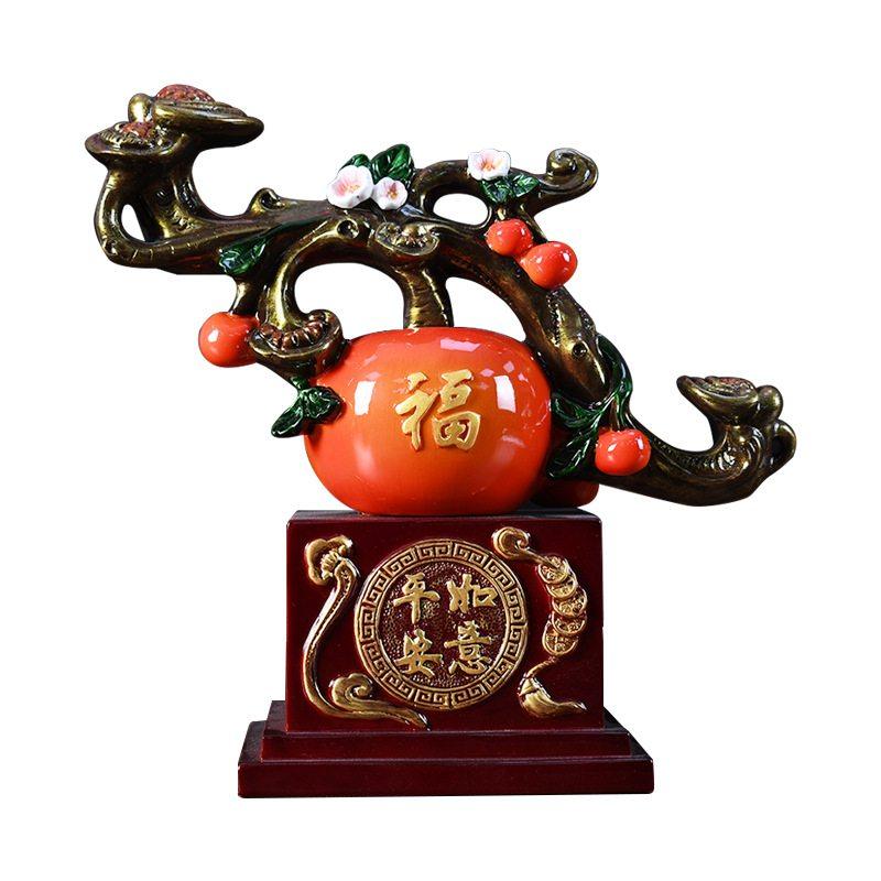 平安如意苹果新年摆件乔迁装饰品礼品玄关新居客厅新中式酒柜电视,淘宝优惠券,粉丝福利购,淘宝优惠卷