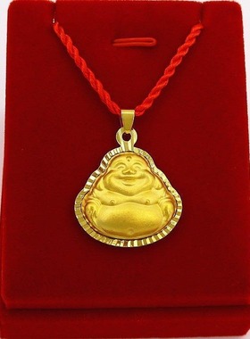 金牌吊坠12生肖越南沙金项链男女款牛生肖吊牌久不掉色属相红绳观