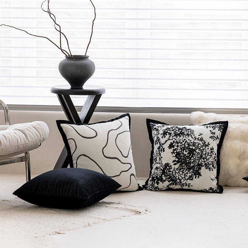 新品 北欧ins沙发抱枕靠垫样板房现代简约靠枕民宿黑白奶茶色腰靠,淘宝优惠券,粉丝福利购,淘宝优惠卷