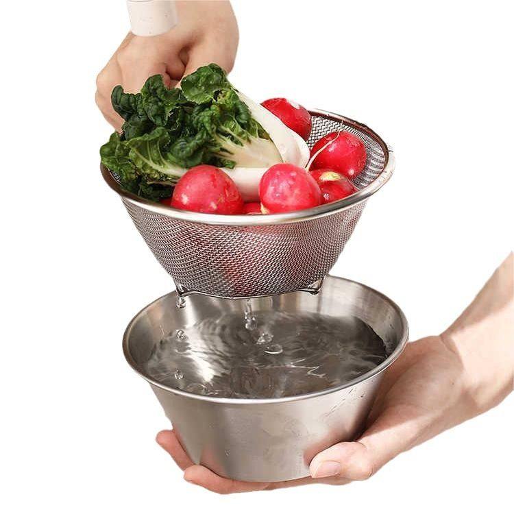 304不锈钢沥水篮迷你果双层篮小号打蛋厨房淘米洗家用菜篮过滤,淘宝优惠券,粉丝福利购,淘宝优惠卷