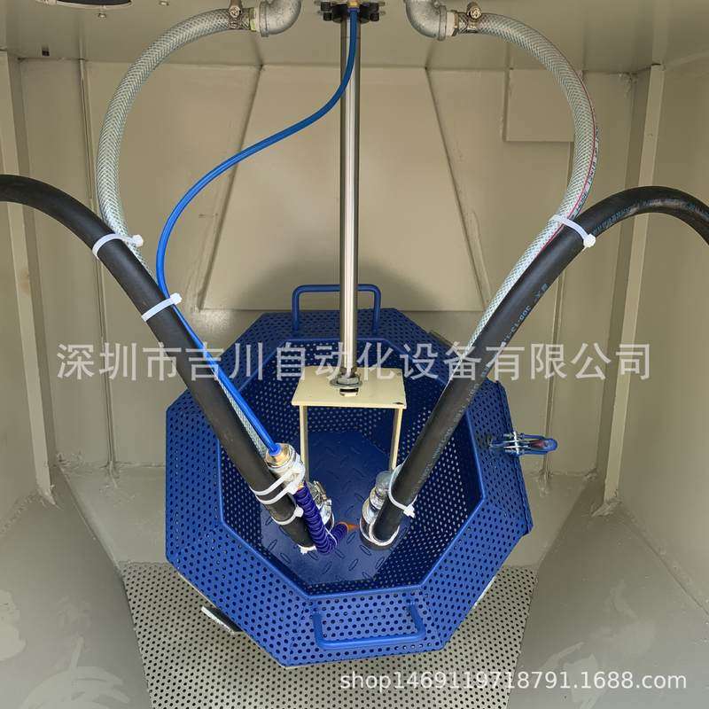 厂家现货滚篮式自动喷砂机小型五金电子塑料喷沙双枪滚筒全自动,淘宝优惠券,粉丝福利购,淘宝优惠卷