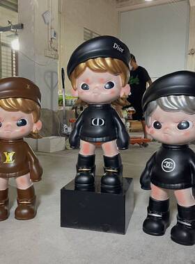 大号泡泡大表姐茉莉公主高颜值网红画家潮玩客厅电视柜落地摆件