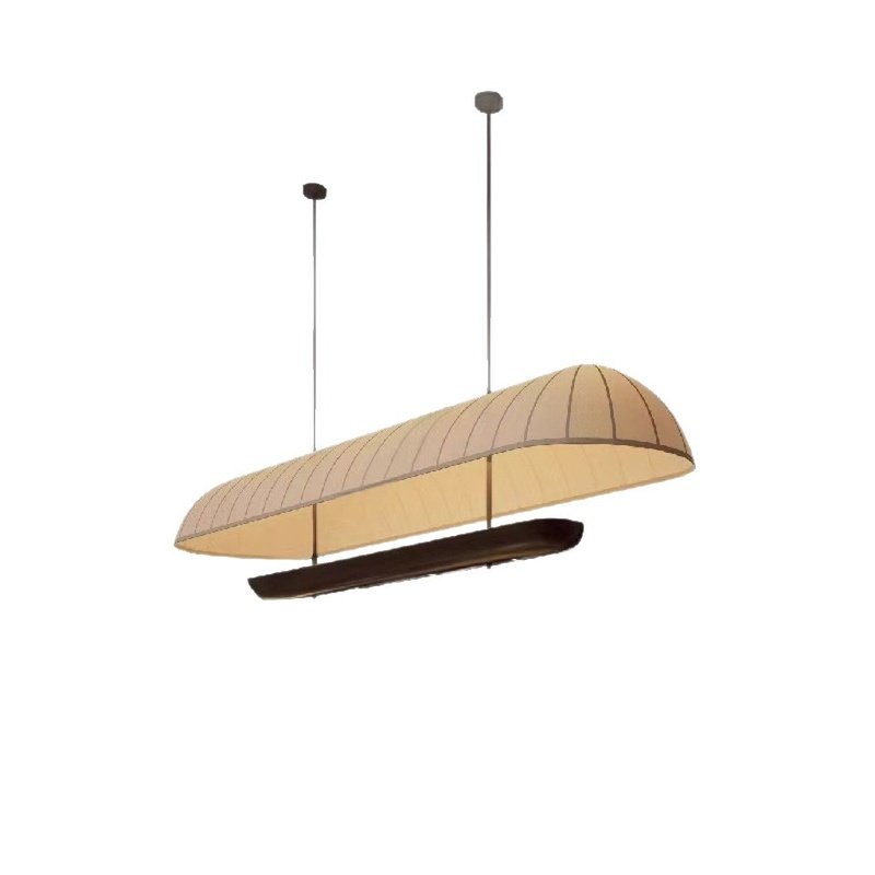 侘寂风餐厅吊灯复古布艺酒店岛吧台餐桌茶室咖啡店收银台长条灯具,淘宝优惠券,粉丝福利购,淘宝优惠卷