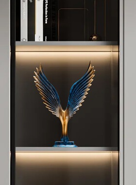 新中式飞鹰大鹏展翅摆件现代轻奢高档摆件客厅电视柜装饰品