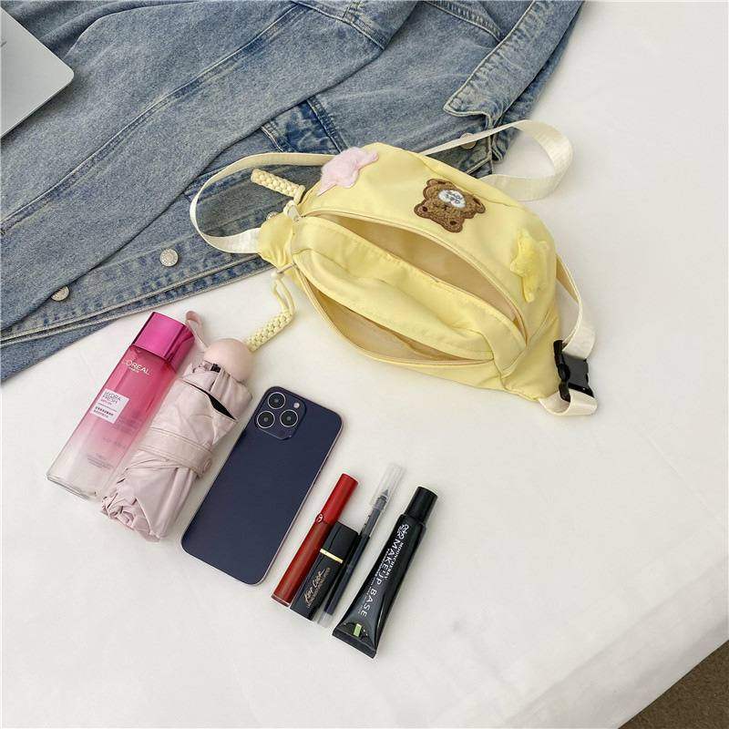新品 秋季新款时尚百搭网红洋气简约学生大容量女士胸包腰包斜挎,淘宝优惠券,粉丝福利购,淘宝优惠卷
