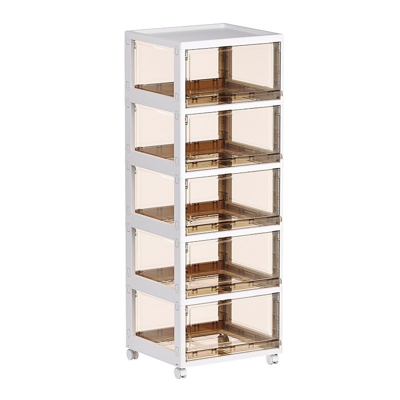 透明抽屉式收纳柜家用零食整理可多层物箱置柜移动客厅文件柜,淘宝优惠券,粉丝福利购,淘宝优惠卷
