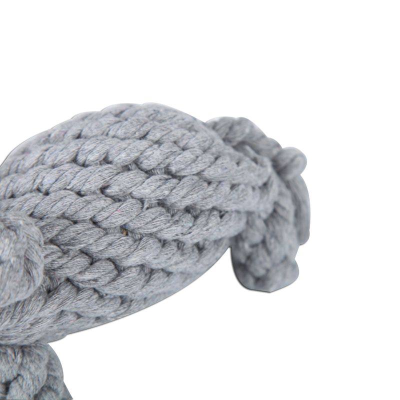 手工编织狗狗玩具厂家批发象咬宠物玩具灰色宠物用品批发啃绳棉小,淘宝优惠券,粉丝福利购,淘宝优惠卷