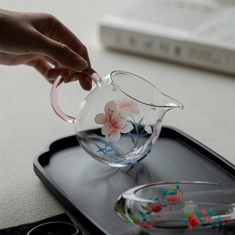 墨己瑞璃耐高温玻璃公烫海透明杯配件公道茶茶道杯茶器分防手把,淘宝优惠券,粉丝福利购,淘宝优惠卷