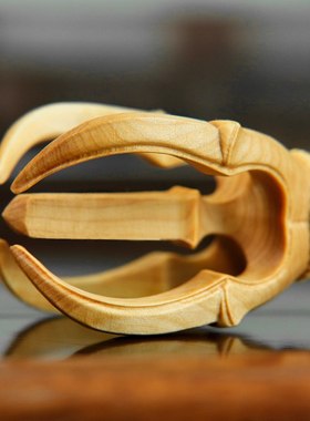 黄杨木雕刻五钴金刚杵法器藏唐密东密传密五股木质工艺品收藏礼品