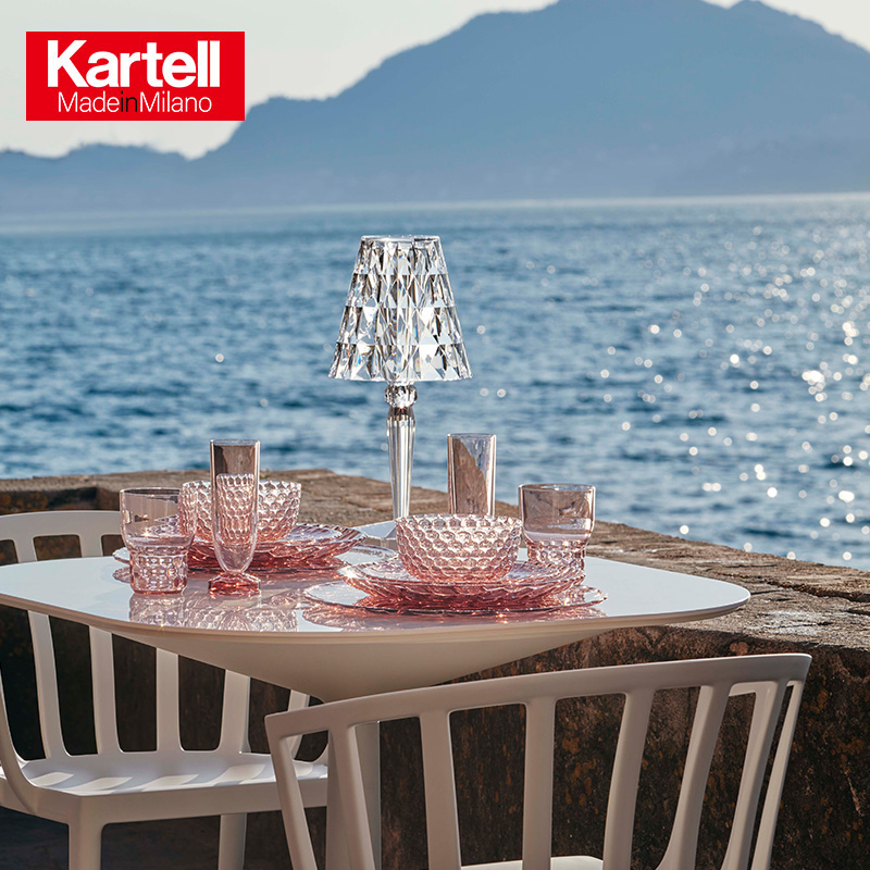 Kartell现代简约卧室床头灯LED充电触控浪漫氛围灯台灯钻石灯礼物 - 图0