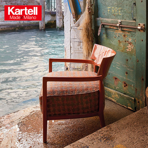 Kartell意大利进口客厅简约复古休闲沙发椅单人扶手椅CARA - 图0