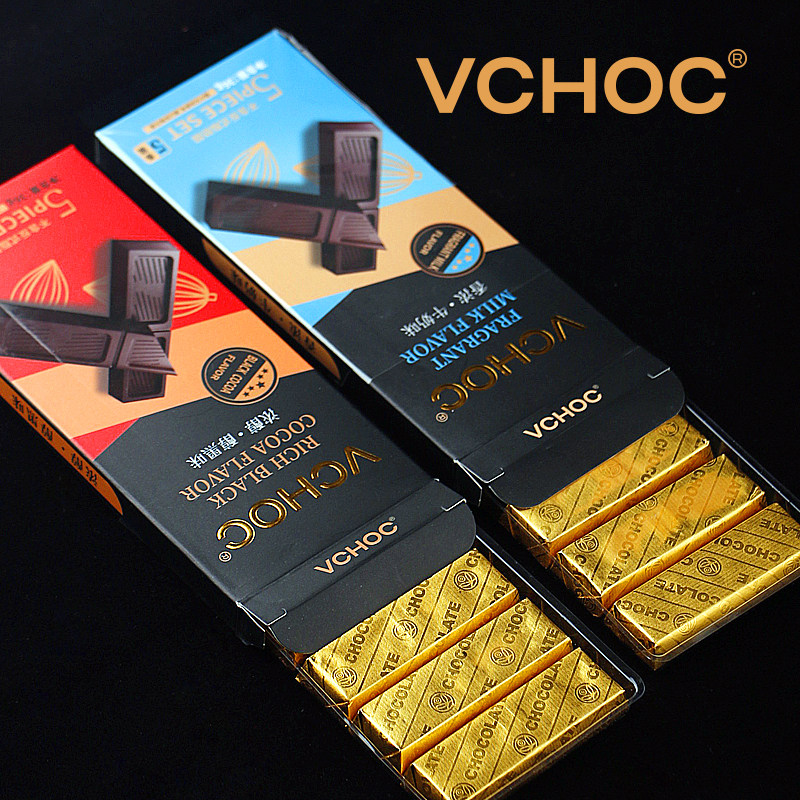 vchoc小金条形香浓牛奶巧克力36g盒装代可可脂巧克力网红解馋零食,淘宝优惠券,粉丝福利购,淘宝优惠卷