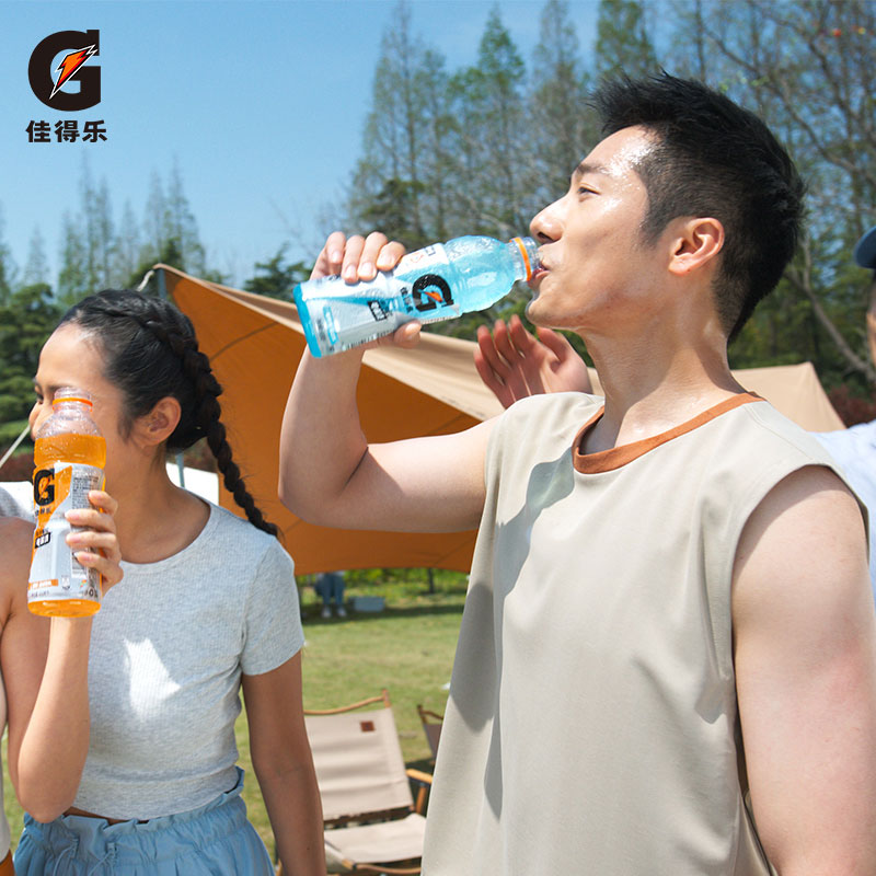 Gatorade佳得乐电解质饮料蓝莓橙味冰柠西柚功能饮料600ml*4/15瓶-图1