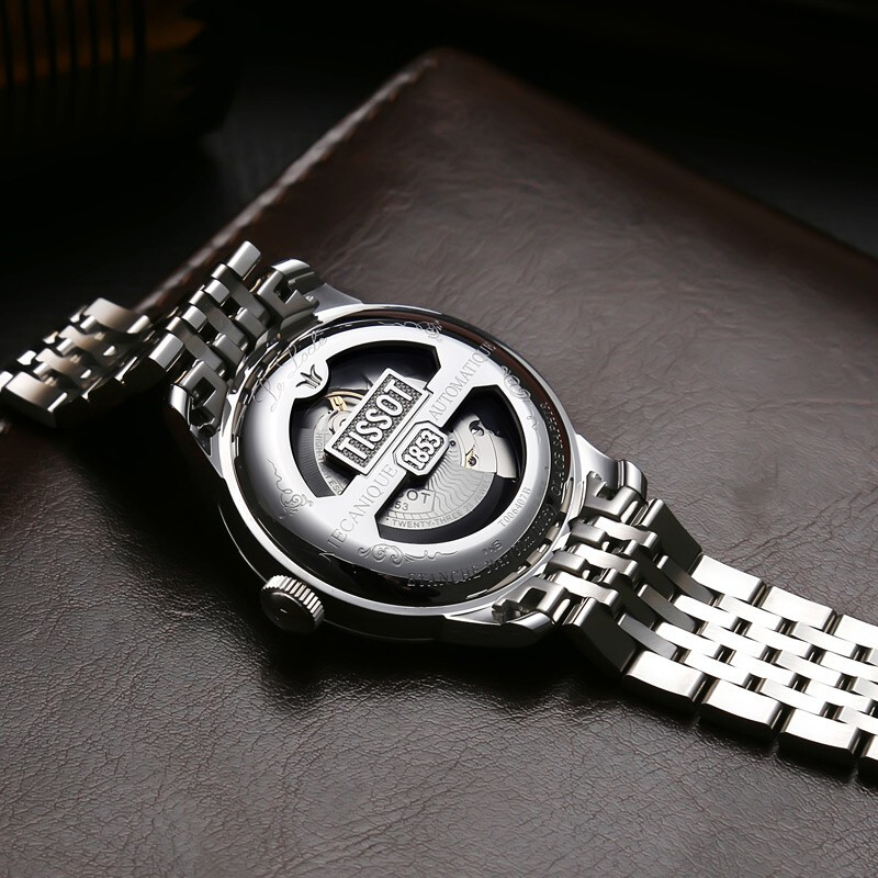 Tissot天梭正品手表力洛克自动机械钢带男表T006.407.11.033.00