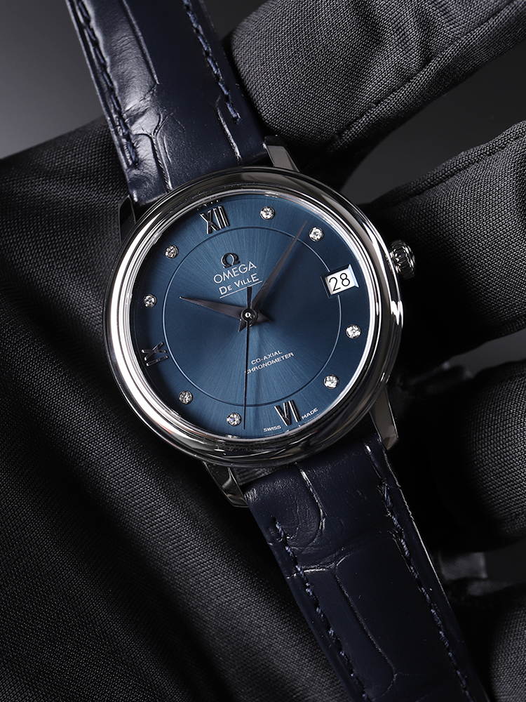 瑞士欧米茄碟飞典雅系列机械女表 恒源顺海外瑞士腕表