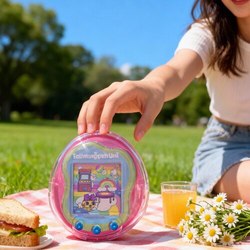 适用于拓麻歌子Tamagotchi Uni宠物游戏机PC透明保护套硬壳防摔收纳盒防摔防刮简约时尚保护套 - 图2