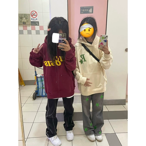 Осенняя толстовка с капюшоном, куртка, в американском стиле