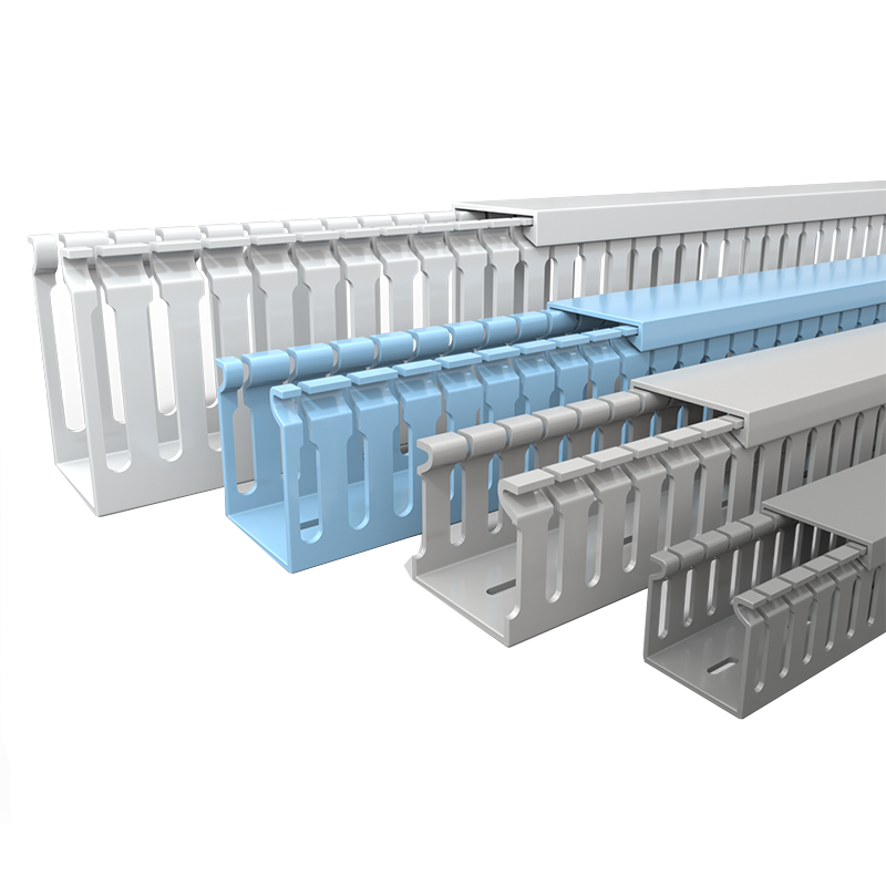 PVC配线槽电箱控制柜U型走线槽明装工业行线理线塑料阻燃开口线槽-图3