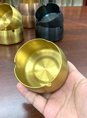 不锈钢烟灰缸家用防飞灰加厚防摔防风烟灰缸酒店餐厅高档烟灰缸