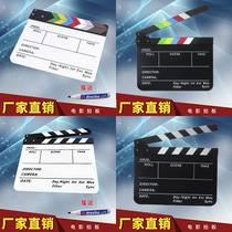 Glow Lightupfoto Acrylic English Film Clapper Color Field Scooters Plate with magnets