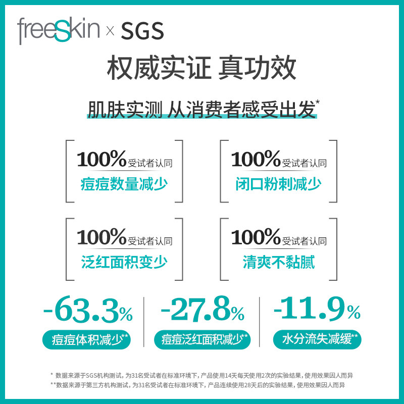 freeskin净颜祛痘凝露植物淡化凝胶 freeskin液态精华