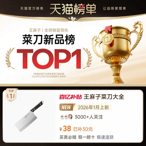 王麻子菜刀家用厨师专用第一名切片切肉切菜大全广东阳江正宗刀具 - 图0