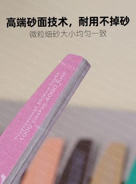 不掉砂可水洗双面美甲打磨工具超薄锉条抛光条海绵锉砂条美甲店用