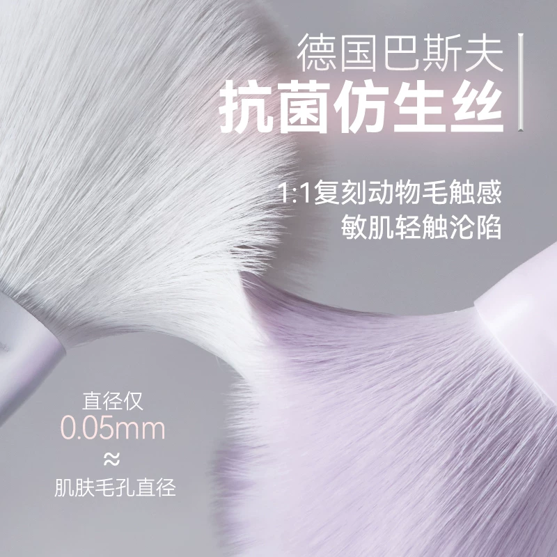 compact handheld brush для путешествий для лица, мягкая рассыпчатая пудра для контурирования, полный набор